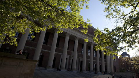 Widener Library Front Portico