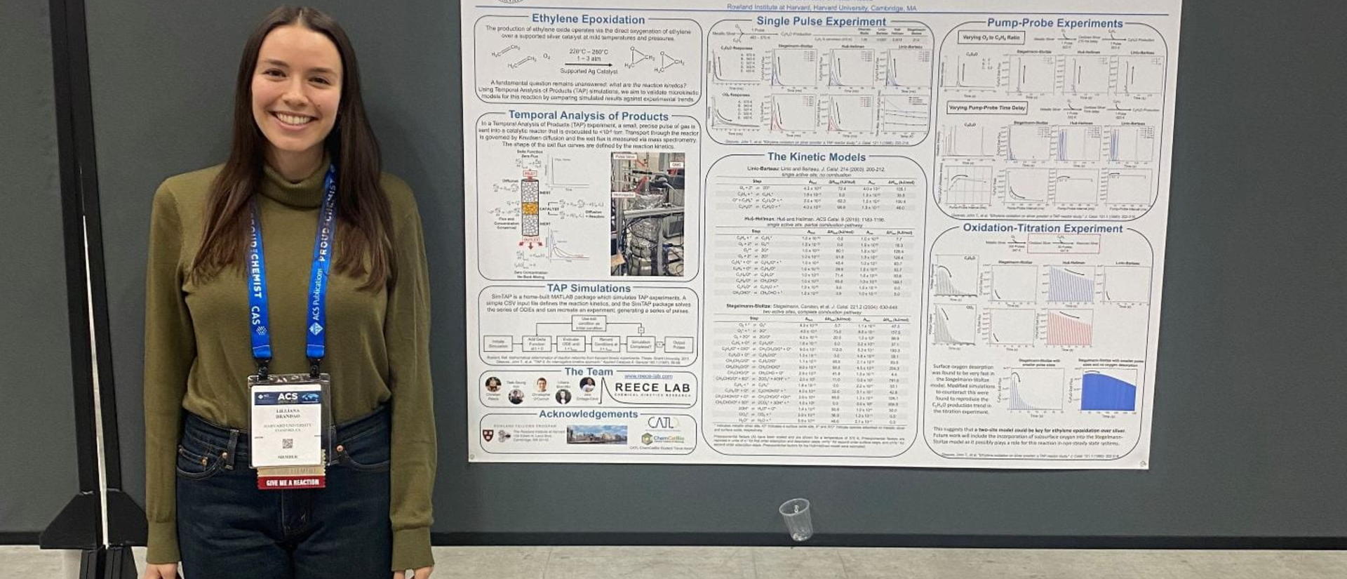 Lilliana Brandão (Reece Lab) Selected for ACS CATL-ChemCatBio Travel Award for her Presentation at the 2023 ACS Spring Meeting
