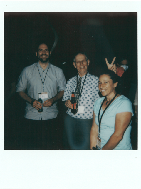 20th Anniversary Symposium Reception – (left to right) Laurence Wilson, Andrew Murray, Leigh Needleman